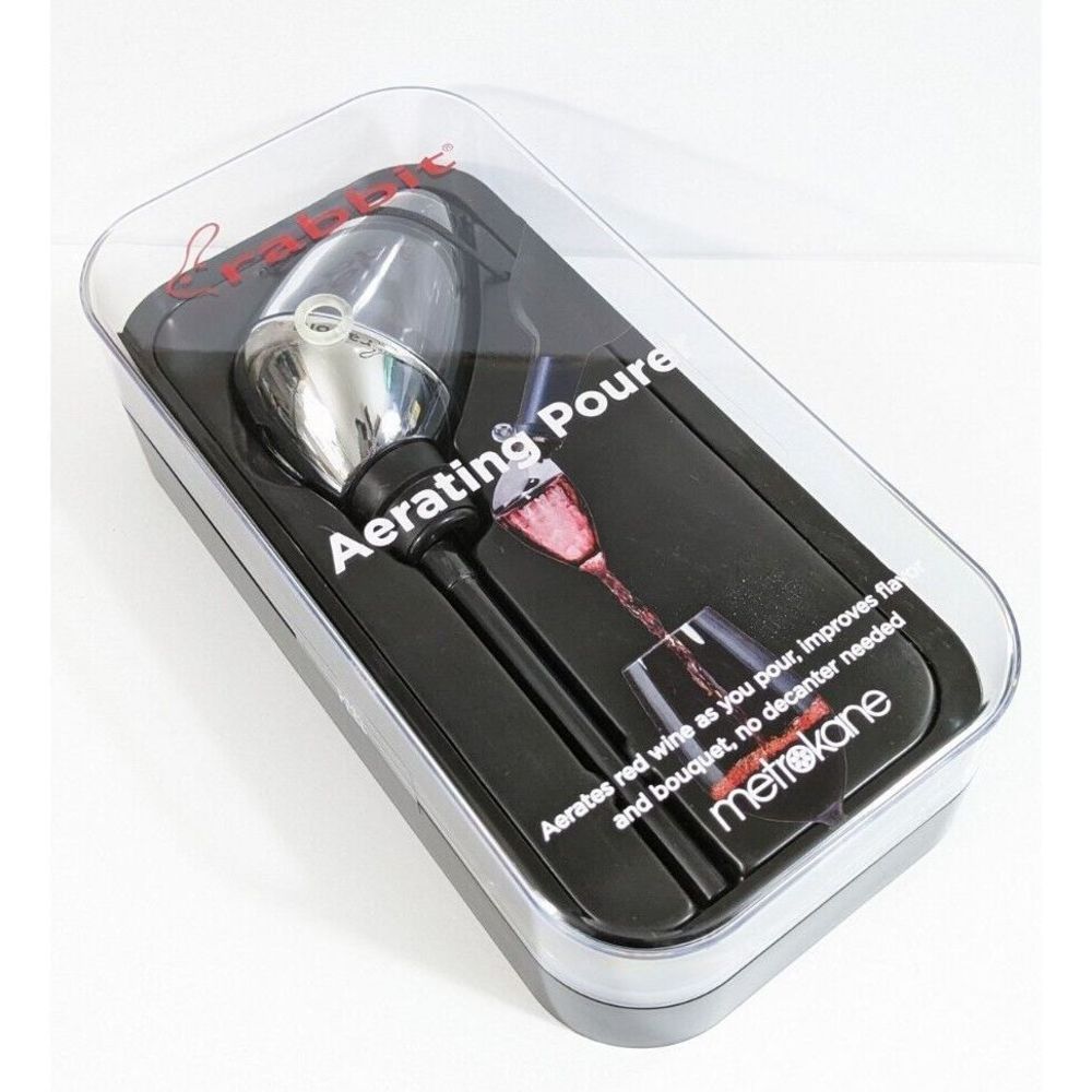 Red Wine Aerator Pourer  Rabbit aerating stopper pourer MetroKane - NEW